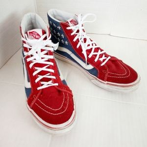 VANS | Red white blue sk8 hi  sneakers
